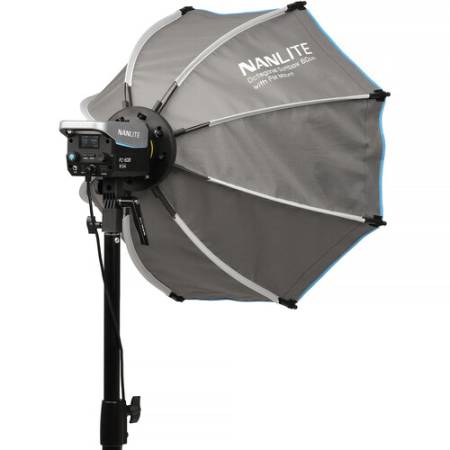 Nanlite SB-FMM-O-60 softbox oktagonalny, 60 cm, mocowanie FM_Sofbox z zewnątrz, przykład zastosowania_2